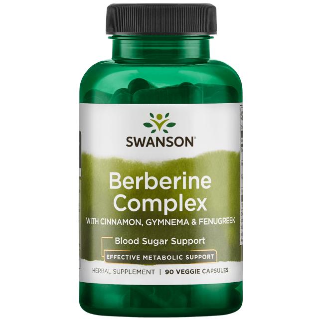 Swanson Berberyna Complex (Cynamon, Gymnema, Fenugreek) - (90 kaps.)