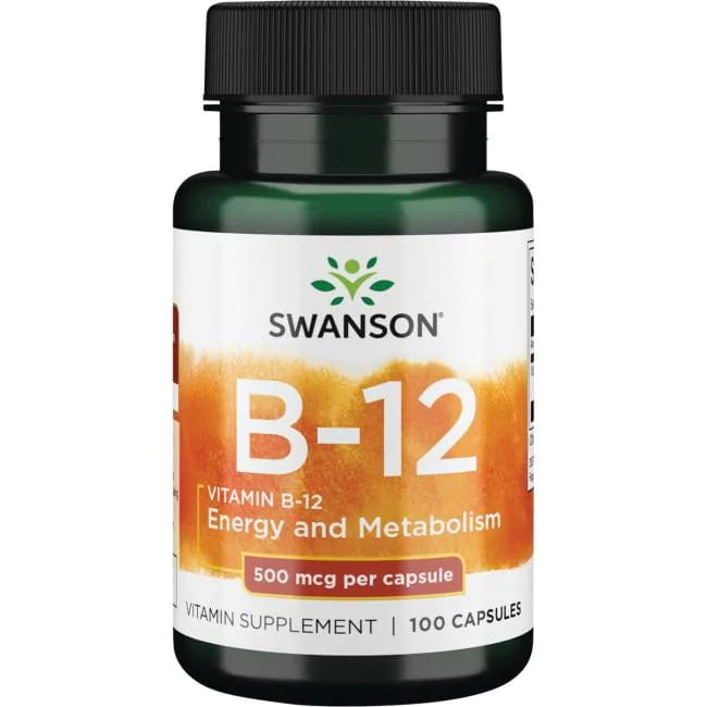 Swanson Witamina B12 500mcg - (100 kap)