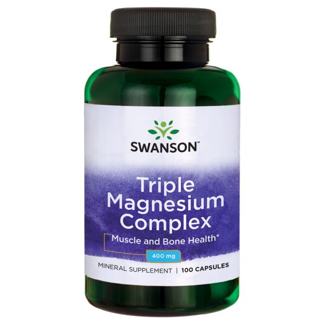 Swanson Triple Magnesium Complex 400mg - (100 kap)